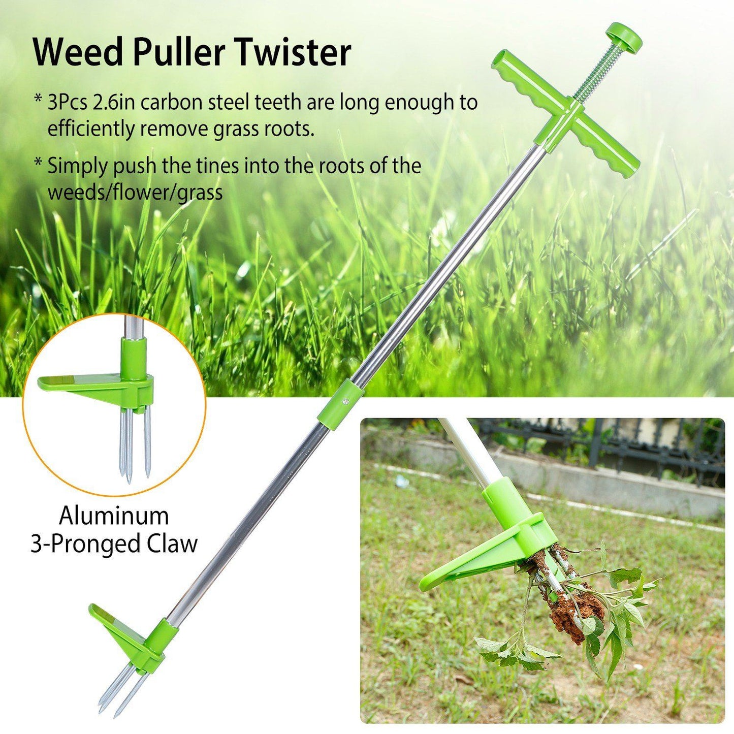 Frendorf | 38.98" Unkrautzieher Twister Stehende Wurzelentfernung