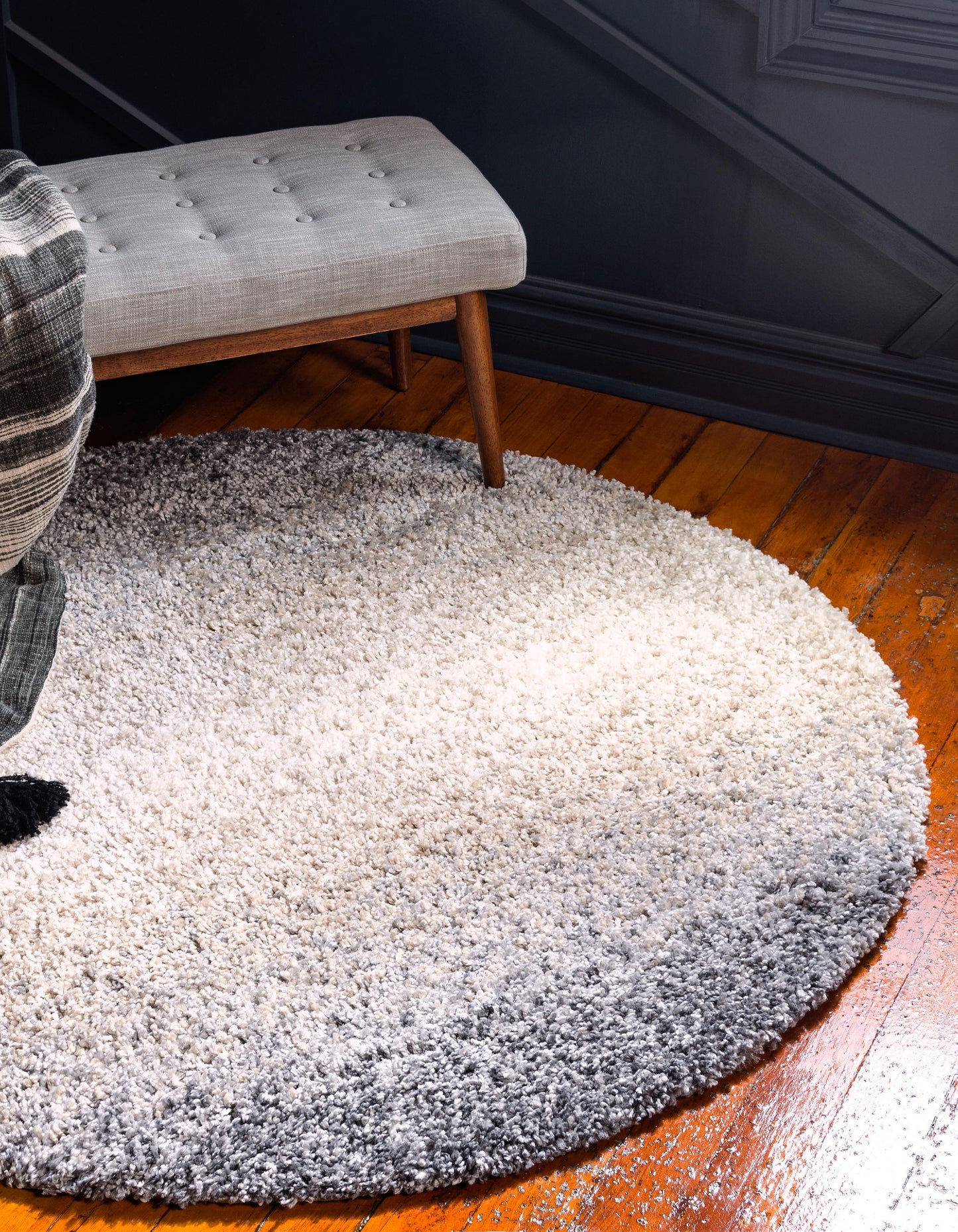 Frendorf | Velviona Gradient Shaggy Teppich | Weicher Hochflorteppich | Modernes Farbverlauf-Design