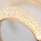 Modern Luxury Rose Gold Iron Circle Ring Acrylic Shade LED Wall Sconce Lamp For Bedroom