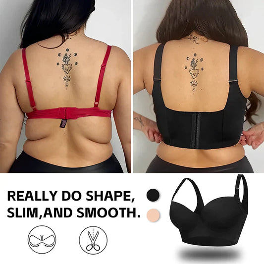 Frendorf | BH-Shapewear mit tiefen Körbchen – stützendes und schmeichelhaftes Design – ganztägiger Komfort – Wanduhru
