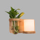 Frendorf | 1 Hoofd Barrel/Globe Wandlamp Industriële Hout Opale Glas LED Wandverlichting voor Woonkamer, Links/Rechts