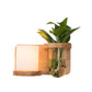 Frendorf | 1 Hoofd Barrel/Globe Wandlamp Industriële Hout Opale Glas LED Wandverlichting voor Woonkamer, Links/Rechts