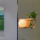 Frendorf | 1 Hoofd Barrel/Globe Wandlamp Industriële Hout Opale Glas LED Wandverlichting voor Woonkamer, Links/Rechts