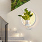Frendorf | Ronde/Ovale Slaapkamer Wandverlichting Industriële Metaal 1 Lamp Zwart/Wit LED Wandlamp Wandlamp in Warm/Wit/3 Kleur Licht