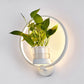 Frendorf | Ronde/Ovale Slaapkamer Wandverlichting Industriële Metaal 1 Lamp Zwart/Wit LED Wandlamp Wandlamp in Warm/Wit/3 Kleur Licht