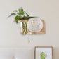 Frendorf | Minimalisme Sphere Wandlamp Sconces 1 Gloeilamp Houten LED Wandgemonteerde Verlichting in Wit/Roze/Geel, Links/Rechts