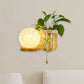 Frendorf | Minimalisme Sphere Wandlamp Sconces 1 Gloeilamp Houten LED Wandgemonteerde Verlichting in Wit/Roze/Geel, Links/Rechts