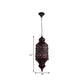 Bohemian Zylinder Deckenpendelleuchte 1 Glühbirne Metall Hängeleuchte in Kupfer für Schlafzimmer, 6"/6.5"/7" Breite