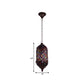 Bohemian Zylinder Deckenpendelleuchte 1 Glühbirne Metall Hängeleuchte in Kupfer für Schlafzimmer, 6"/6.5"/7" Breite