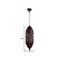Bohemian Zylinder Deckenpendelleuchte 1 Glühbirne Metall Hängeleuchte in Kupfer für Schlafzimmer, 6"/6.5"/7" Breite