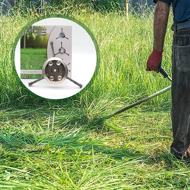 Frendorf | 6 Zoll Stahl Draht Bürstenmäher Trimmer Kopf