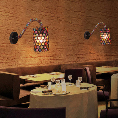 Frendorf | Rust 1 Kop Wandmalerei Lichtarmatur Art Deco Metall Zylinder Wandlamp Schatten für Restaurant