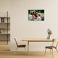 Kreatives Gerahmtes Leinwanddruck-Poster Benutzerdefiniertes Foto Personalisierte Wandkunst für Valentinstagsdekor Kunstwerk Wandmalerei Geschenk Andenken