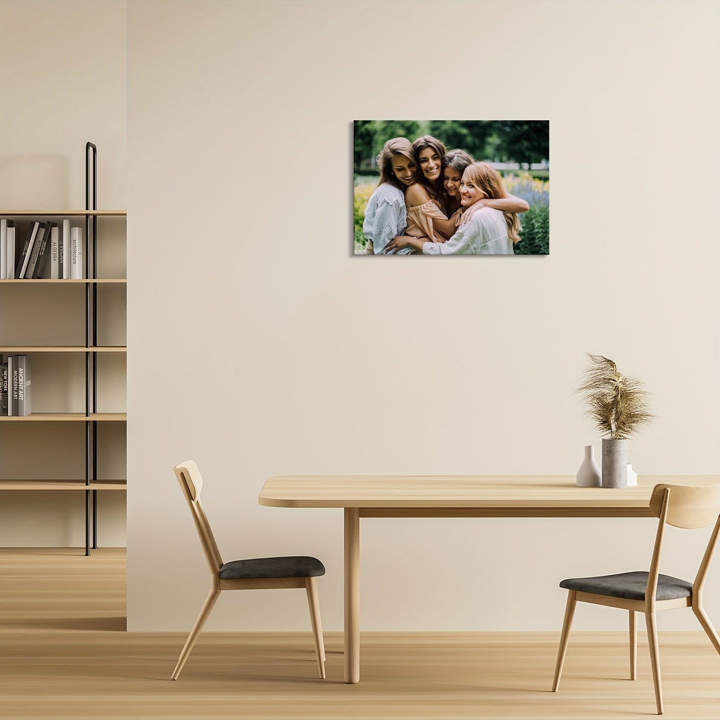 Kreatives Gerahmtes Leinwanddruck-Poster Benutzerdefiniertes Foto Personalisierte Wandkunst für Valentinstagsdekor Kunstwerk Wandmalerei Geschenk Andenken