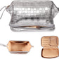 Frendorf | Abiudeng Große Make-up Tasche, Doppelschicht Kosmetiktasche, Reise Make-up Tasche, Leder Make-up Tasche, Kosmetische Reisetaschen, Tragbare Leder Kulturbeutel, Geräumige Kosmetiktasche für Frauen und Mädchen
