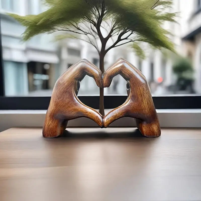 Frendorf | Lovenest Elegante Harpiksskulptur - Symbol für Liebe und Hingabe