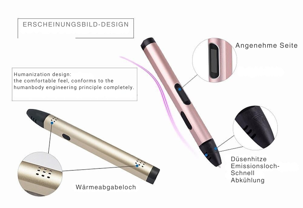 3D-Druckstift der 4. Generation – Kreativ, kompakt und vielseitig