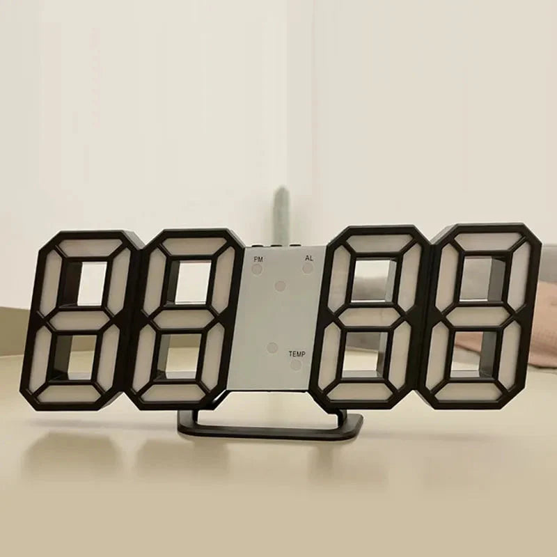 3D LED Digitaluhr Leuchtende Modische Wanduhr Multifunktionale Kreative USB-Stecker Elektronische Uhr Wohnkultur