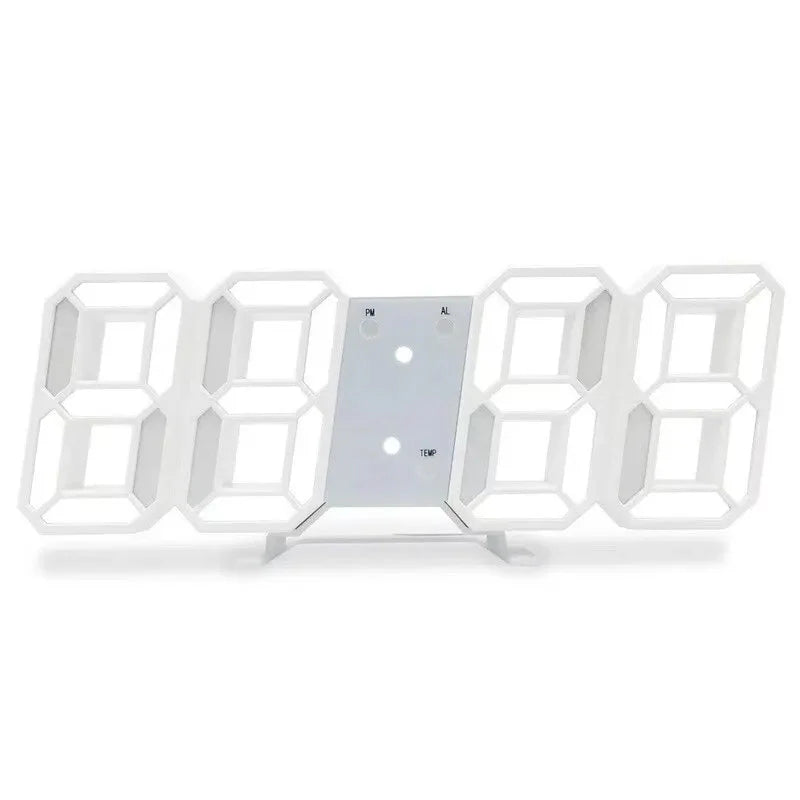 3D LED Digitaluhr Leuchtende Modische Wanduhr Multifunktionale Kreative USB-Stecker Elektronische Uhr Wohnkultur
