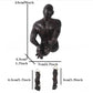 3D Durch Wand Figur Skulptur Harz Elektroplattierung Imitation Kupfer Abstract Kletternder Mann Statue Wohnzimmer Wohnkultur