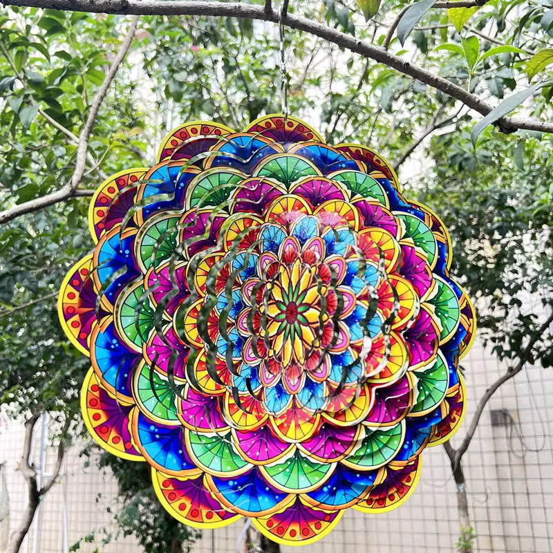 Frendorf | 3D-Windspiel für den Garten – Magische Bewegung & elegante Gartendeko!