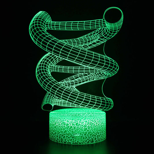 Menschliche DNA Biologie 3D Optical Illusion Lampe
