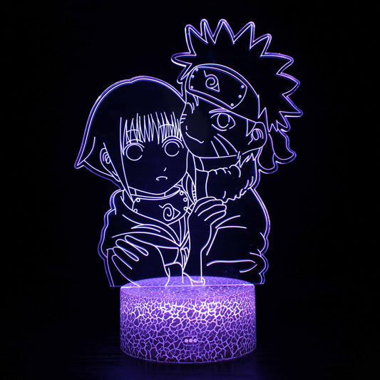 Naruto & Hinata Charakter 3D Optical Illusion Lampe