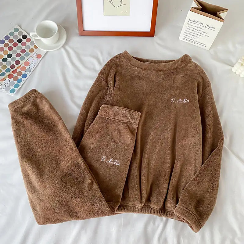 Frendorf | Winter-Pyjama-Set aus weichem Samt