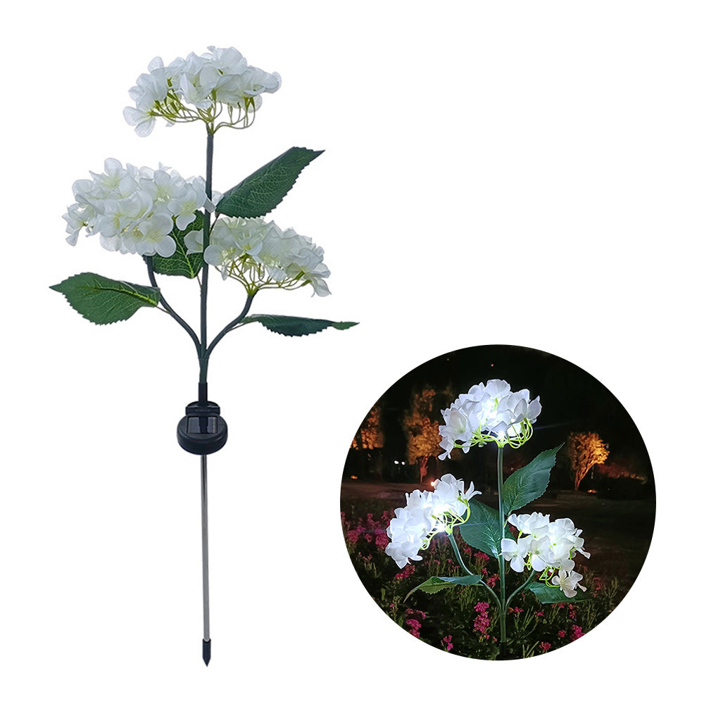 Royaleva Solar-Hortensien-Gartenlichter - Lebendige LED-Blumenstecker für die Außendekoration