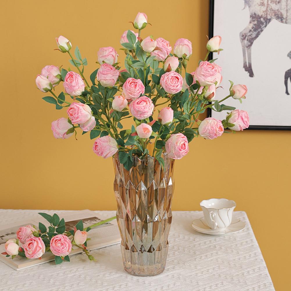 Frendorf | 5 Kopf Rose Seidenblume