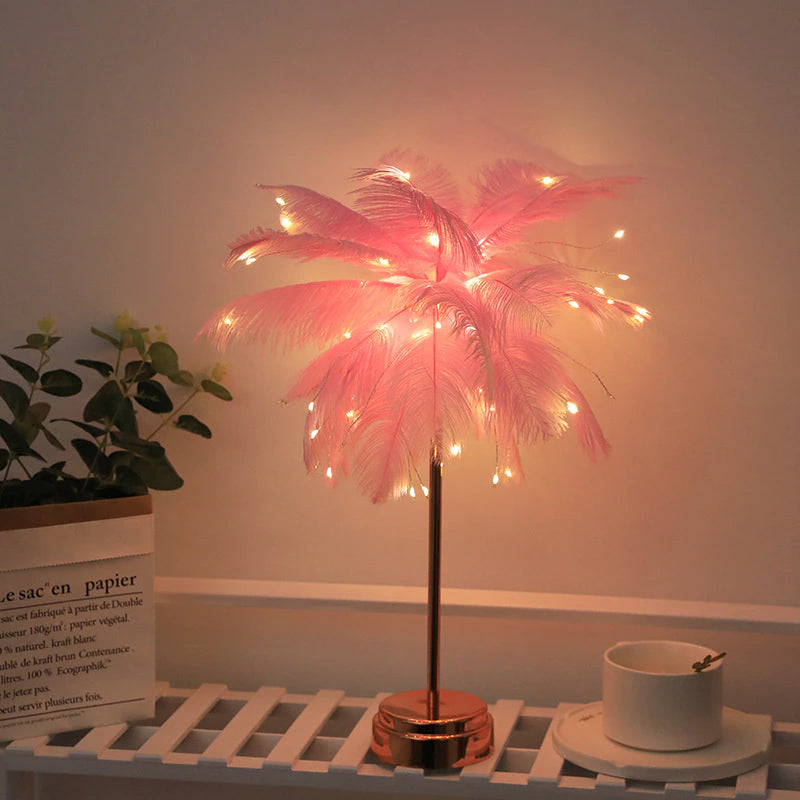 Kreative Baum feder tischlampe