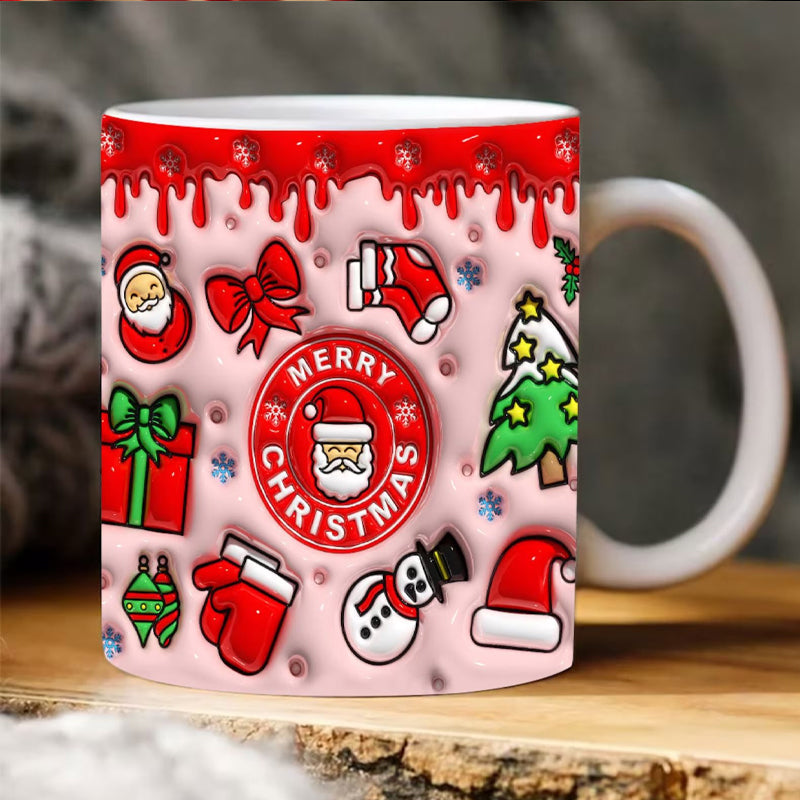 Frendorf | 3D Weihnachten Aufgeblasene Tasse Wrap