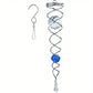 Frendorf | Windspiel Dekor Kristall Blickball Spiral Schwanz Windspinner Stabilisator