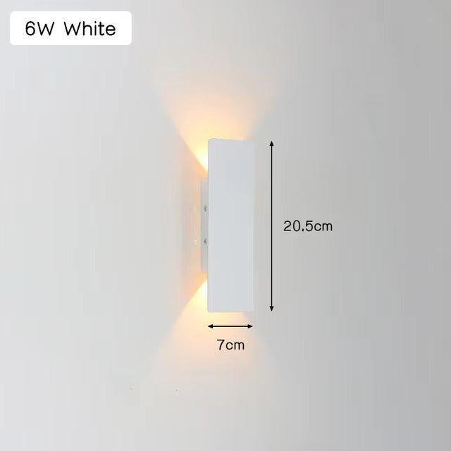 Licht - Moderne wetterfeste LED-Wandleuchte aus Aluminium für den Außenbereich