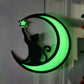 Frendorf | MysticPaws Katze & Halbmondenlampe – Magisches Stimmungslicht für eine Gemütliche Einrichtung