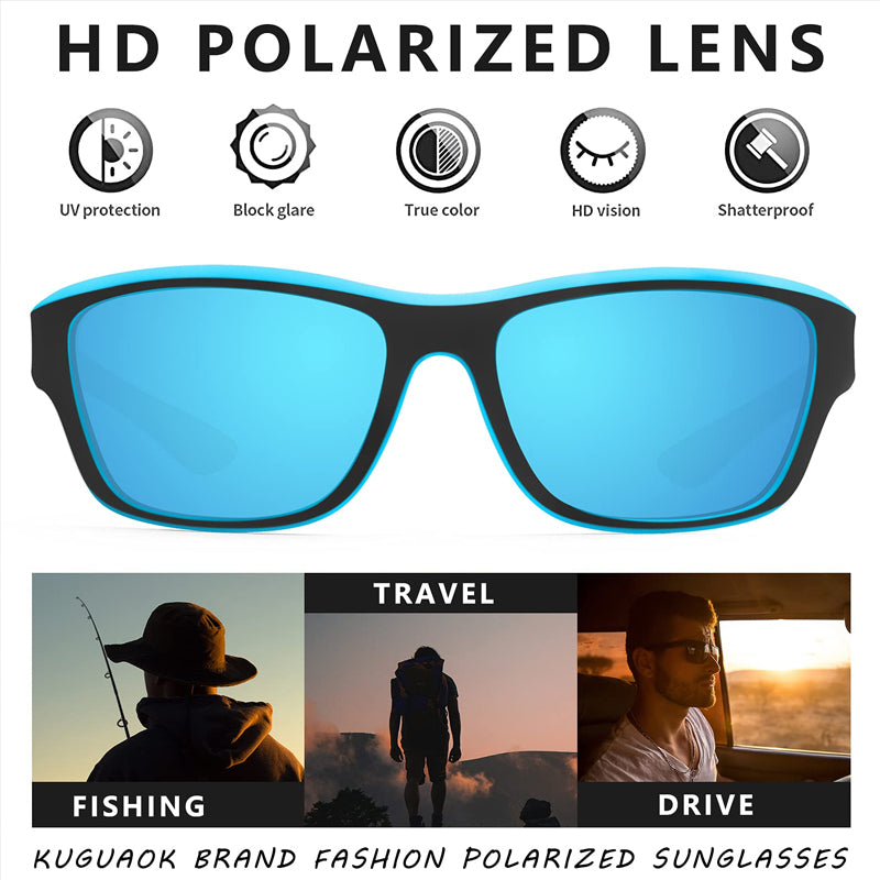 Frendorf | Outdoor-Sport-Sonnenbrille mit blendfreier polarisiertem Glas