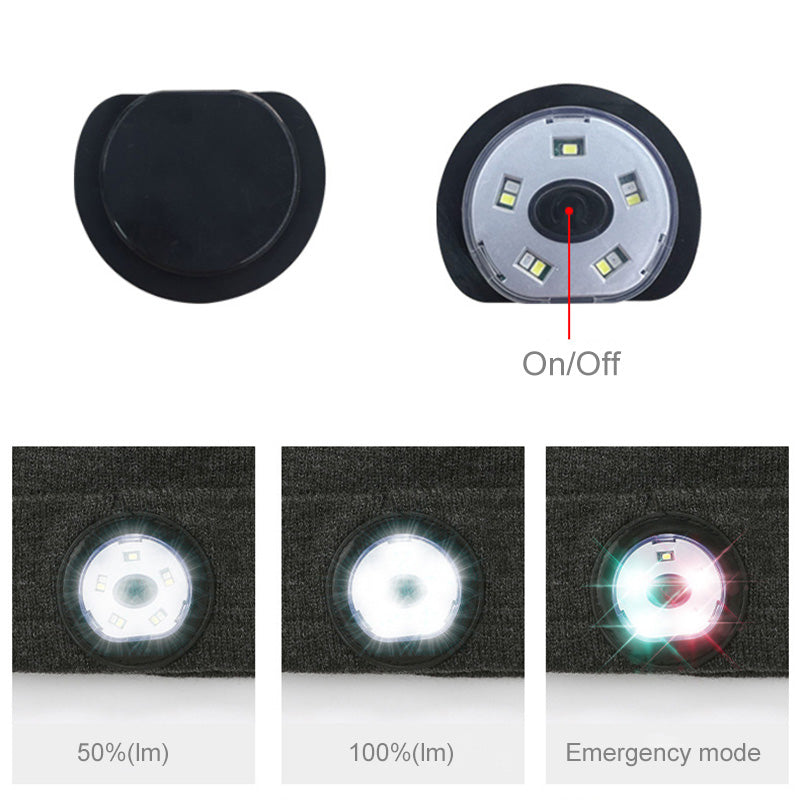 Frendorf | Bluetooth-Mütze mit LED-Frontlicht