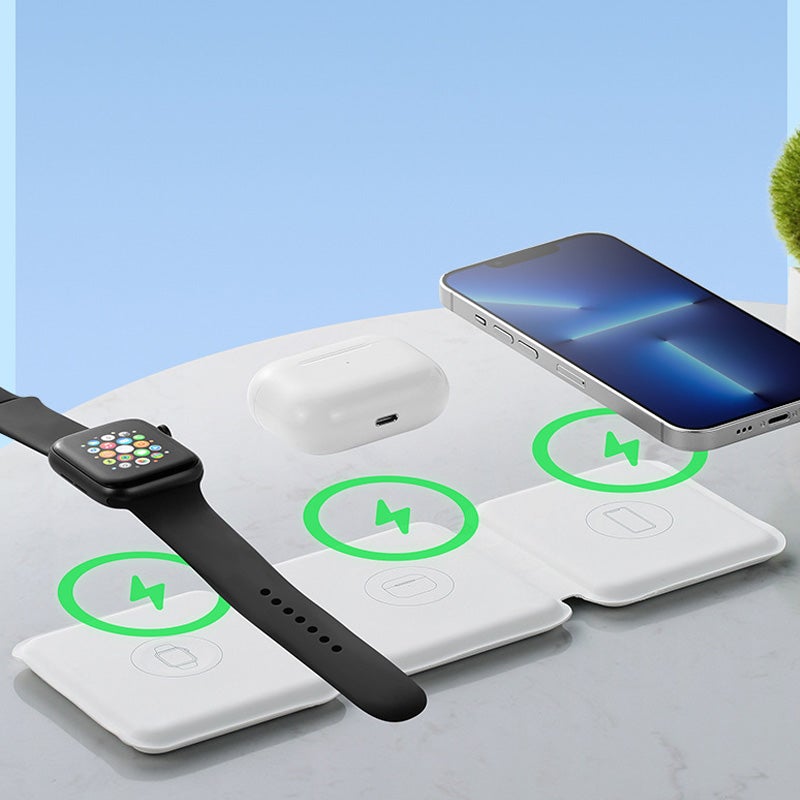 Frendorf | 3 in 1 Faltbares Magnetisches Kabelloses Ladegerät