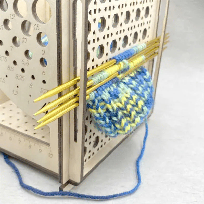 Frendorf | Garnschale Aus Holz - Multifunktionales Strickwerkzeug