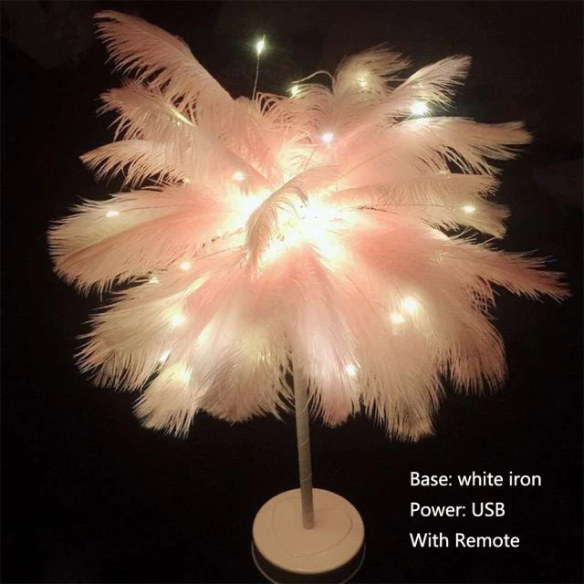 Kreative Baum feder tischlampe