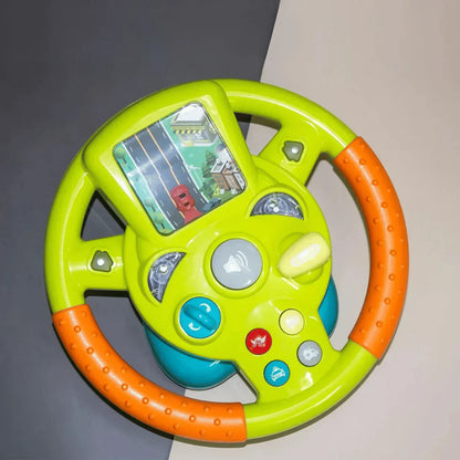 Frendorf | Mini-Lenkrad mit Bildschirm – Spielzeug-Lenkrad für Kinder mit interaktivem Fahrspaß