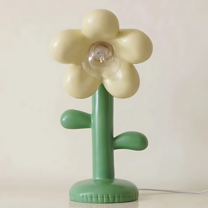 FlowerGleam | Elegante Tischlampe mit warmem Licht