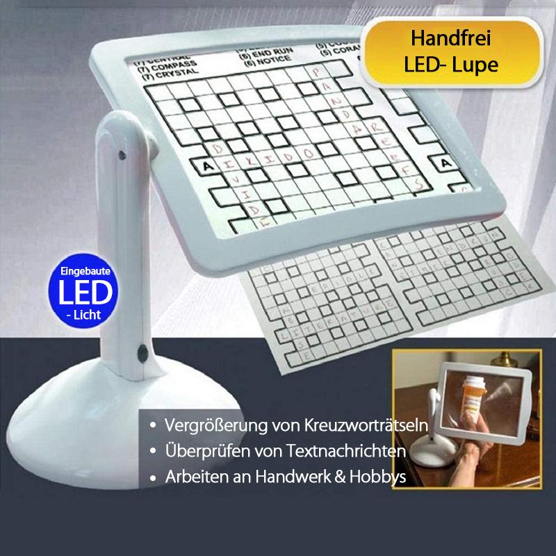 Frendorf | Handfrei-Desktop-Lupe mit LED