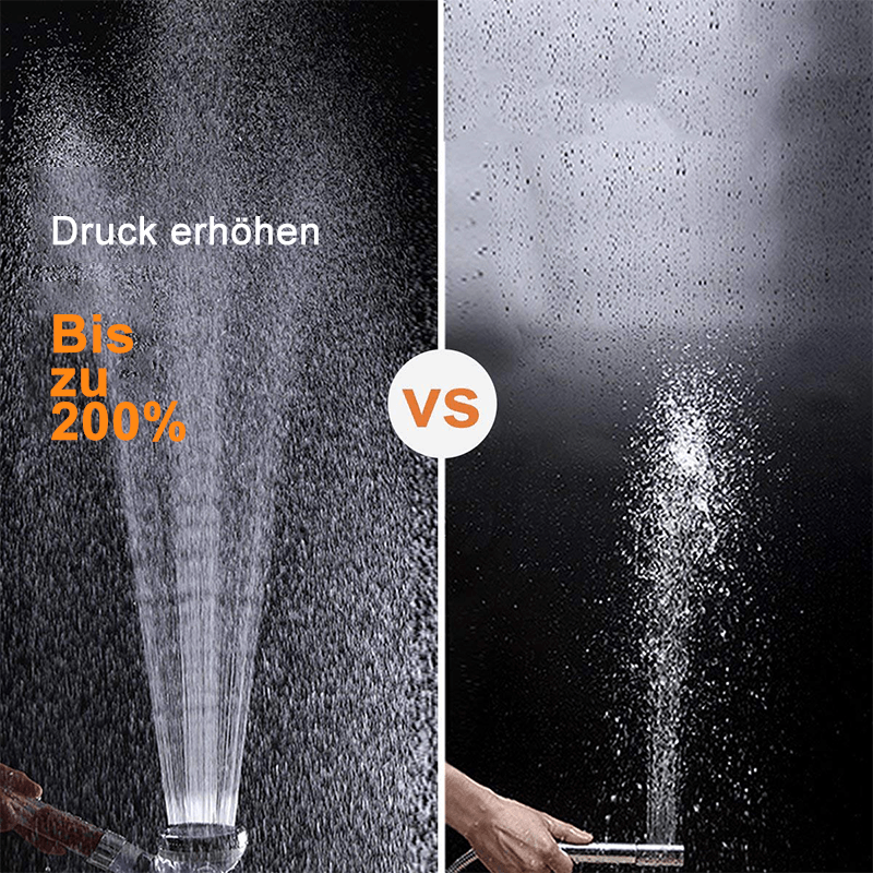 Frendorf | Premium Duschkopf Handbrause mit Ionenfilter wassersparend mit verstellbaren Wasserdruck