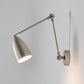 Frendorf | Flexiron Retro Industrial Schwenkarm Wandleuchte | Rotierbar & Ausziehbar | 1-Licht Design | Eisen-Lampe für Arbeits- & Wohnräume