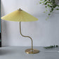 Frendorf | LumiCharm Retro Tischlampe Schirm Design | Faltenschirm | Dekorative Lampe | Stimmungslicht für Zuhause