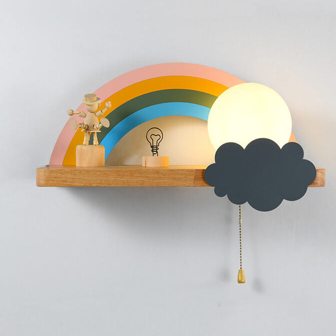 Nordic Cartoon Rainbow 1-Licht Wandlampe