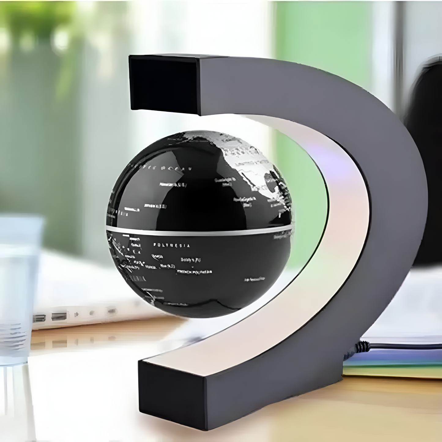 Frendorf | Armstrong | Magnetische Levitation Schwebende Globuslampe mit LED-Weltkarte