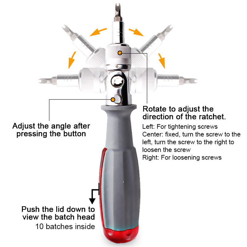 Frendorf | 10 In 1 Ratschen-Multitool Schraubendreher Set