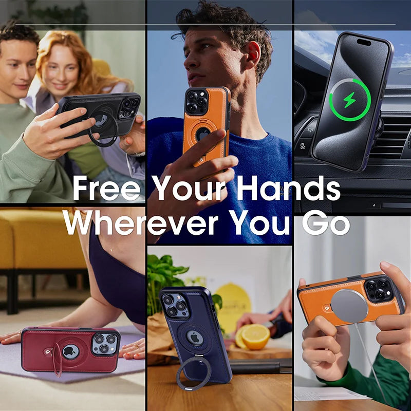 Frendorf | Luxuriöse Unsichtbare Stand Handyhülle